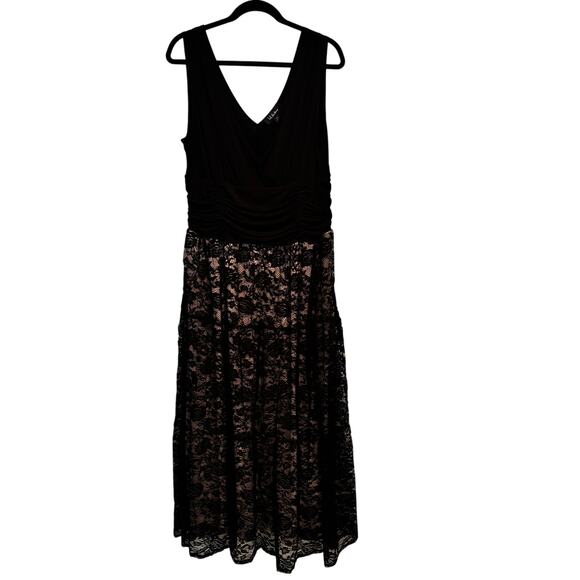 S.L. Fashions Formal Dressy Evening Gown Maxi Dress Lace Skirt Women's Size 14W - Picture 8 of 12